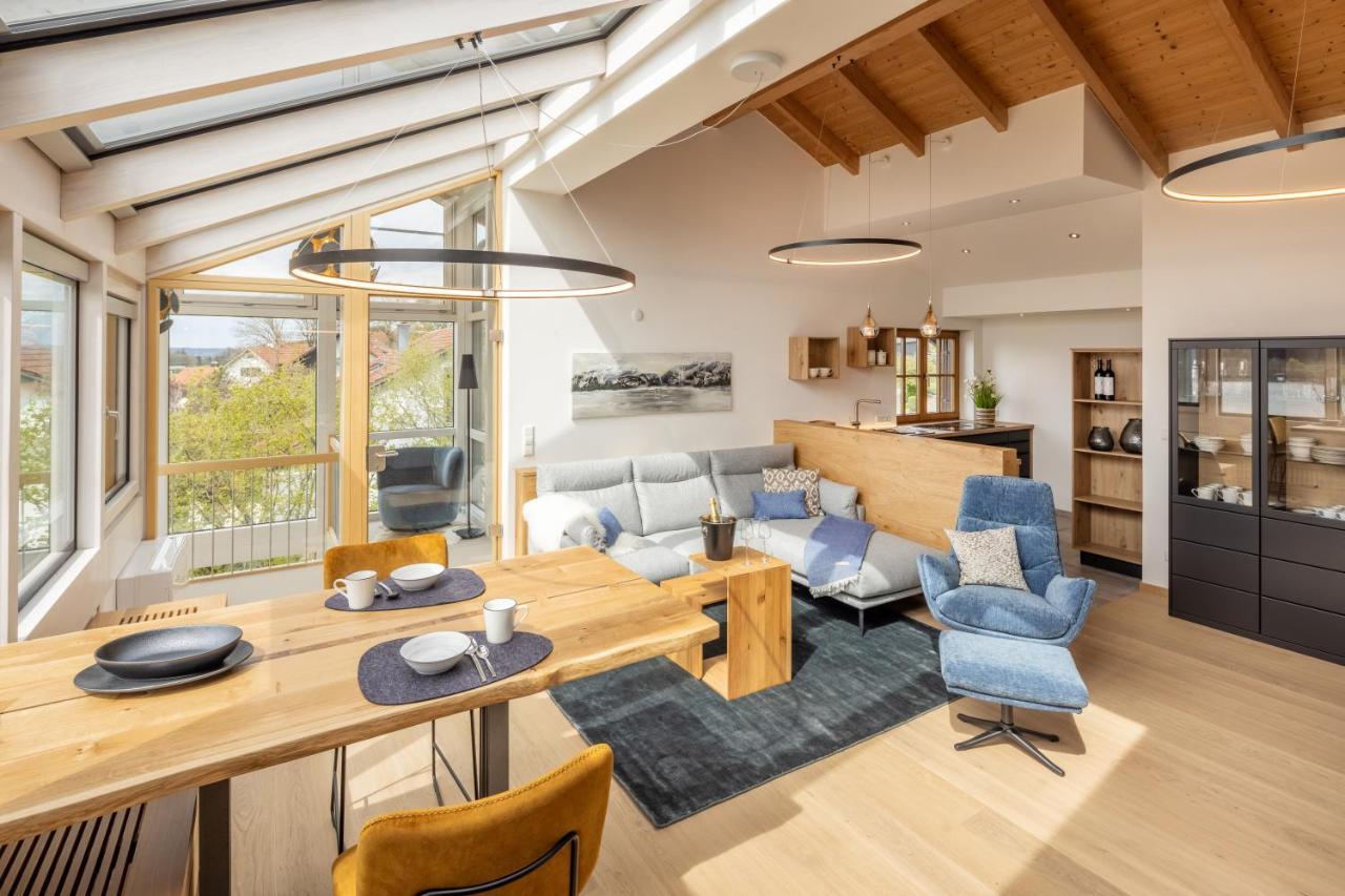 Stille X Weite - Hochwertige Wohnung Mit See-Panorama Kronburg Exteriör bild